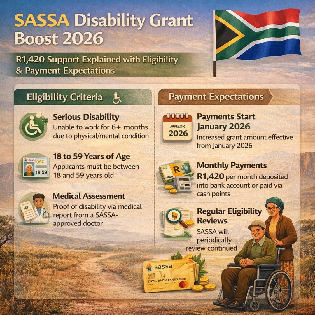 SASSA Disability Grant boost 2026