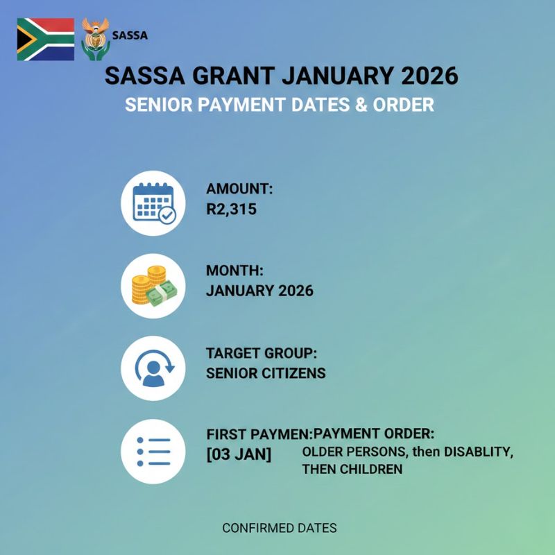 SASSA R2,315 Grant 2026