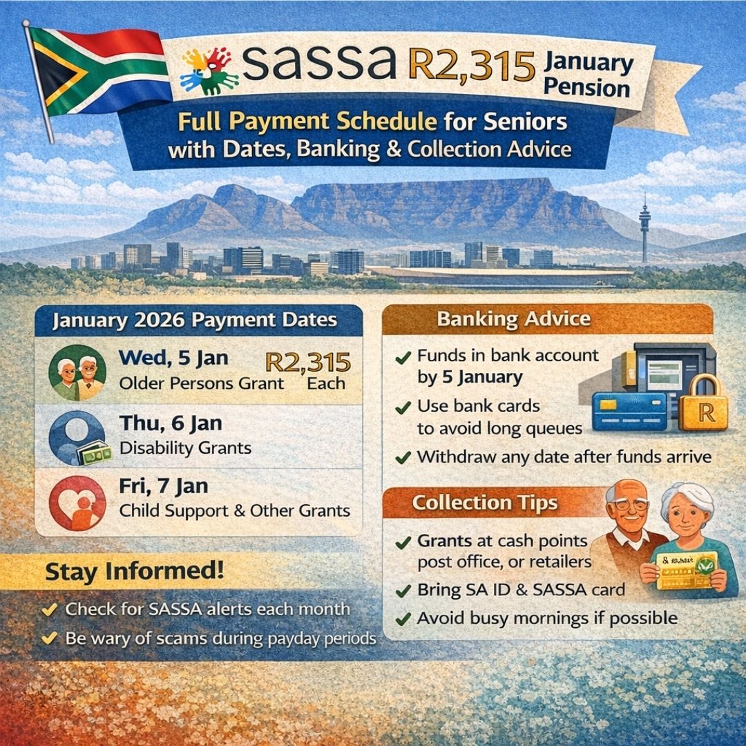 SASSA R2,315 January pension