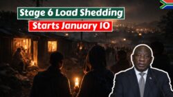 Stage 6 Load Shedding Begins 10 January with extended outages across multiple affected areas